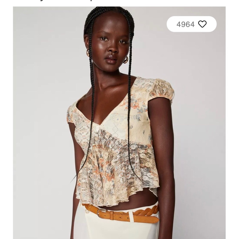 Kimchi Blue Taylor Lace Babydoll Top